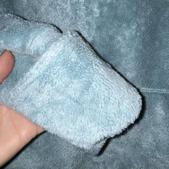 The North Face Women’s Sz S Teal Green Fleece Sherpa 1/4 Zip Pockets Mitten Hand - Picture 4 of 9